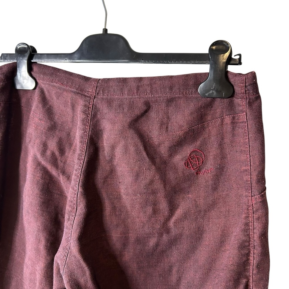 Patagonia Hemp Blend Capri Pants Burgundy Organic Outdoor Hiking Medium - Picture 5 of 13